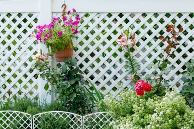 Vinyl Fence with Decorative Elements