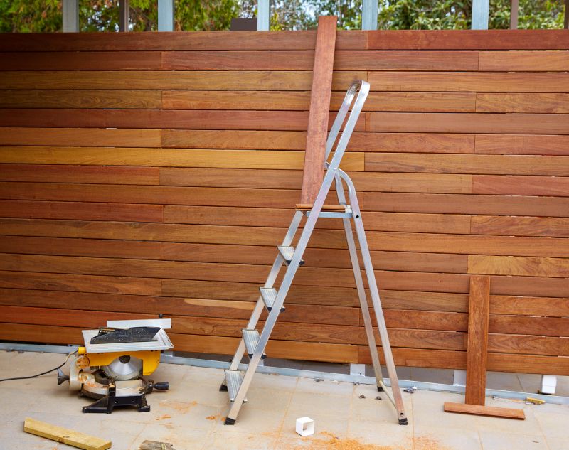 Solid Board Fence Installation